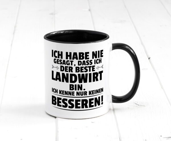 Der Beste Landwirt | Bauer | Landwirtschaft Farbige Tasse - Kaffeetasse / Geschenk / Familie