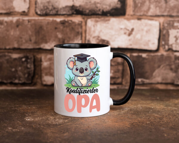 Koalifizierter Opa | Großvater | Enkel | Familie Farbige Tasse - Kaffeetasse / Geschenk / Familie