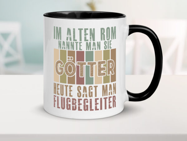 Heute sagt man: Flugbegleiter | Steward | Flughafen Farbige Tasse - Kaffeetasse / Geschenk / Familie