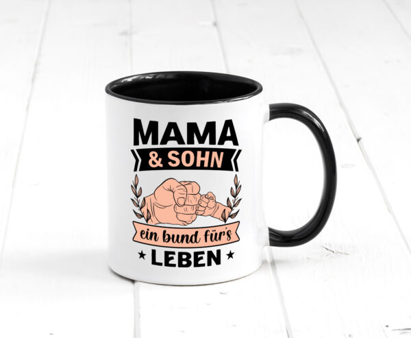 Mama und sohn ein bund fürs leben | Muttertag Farbige Tasse - Kaffeetasse / Geschenk / Familie