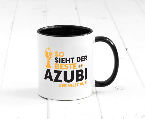 Der Weltbeste Azubi | Ausbildung | Lehre | Lehrling Farbige Tasse - Kaffeetasse / Geschenk / Familie