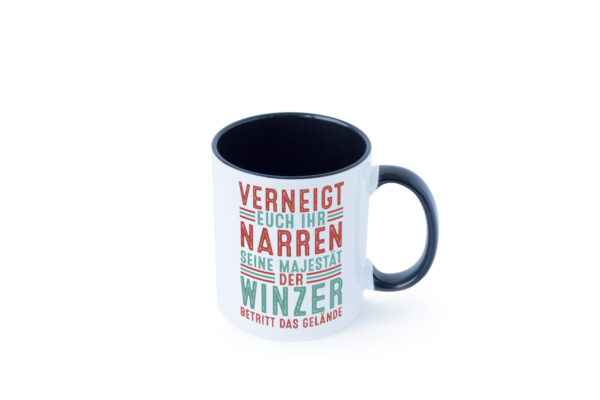 Verneigt euch: Winzer | Weinbauer | Wein Farbige Tasse - Kaffeetasse / Geschenk / Familie