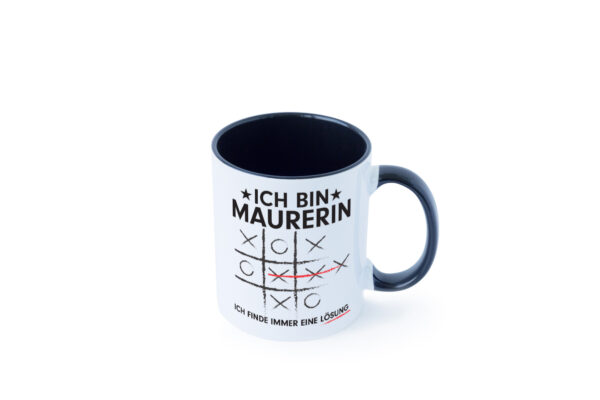 Löse Probleme: Maurerin Farbige Tasse - Kaffeetasse / Geschenk / Familie