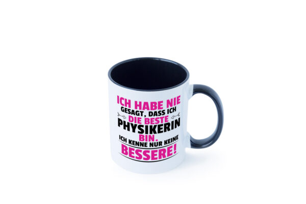 Die Beste Physikerin | Physik Farbige Tasse - Kaffeetasse / Geschenk / Familie