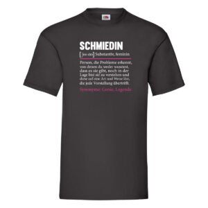 Schmiedin | Schmied | Beruf Schmiederei | lustig T-Shirt Schwarz