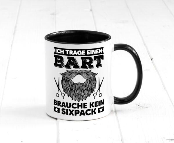 Ich trage einen Bart | Bartträger Tasse | Männer Humor Farbige Tasse - Kaffeetasse / Geschenk / Familie