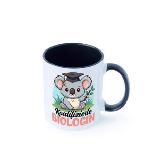 Koalifizierte Biologin | Biologie | Naturforscherin Farbige Tasse - Kaffeetasse / Geschenk / Familie