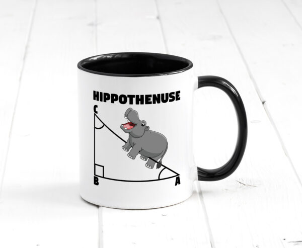 Hippotenuse | Mathematik Tasse | lustiges Hippo | Mathe Farbige Tasse - Kaffeetasse / Geschenk / Familie