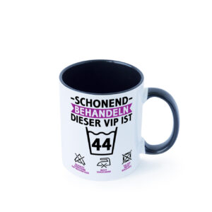 44 Geburtstag | schonend behandeln | 44 Jahre Farbige Tasse - Kaffeetasse / Geschenk / Familie