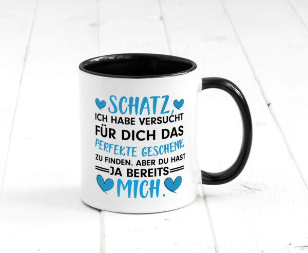 Perfekt für Schatz | Pärchen Tasse | Valentinstag Farbige Tasse - Kaffeetasse / Geschenk / Familie