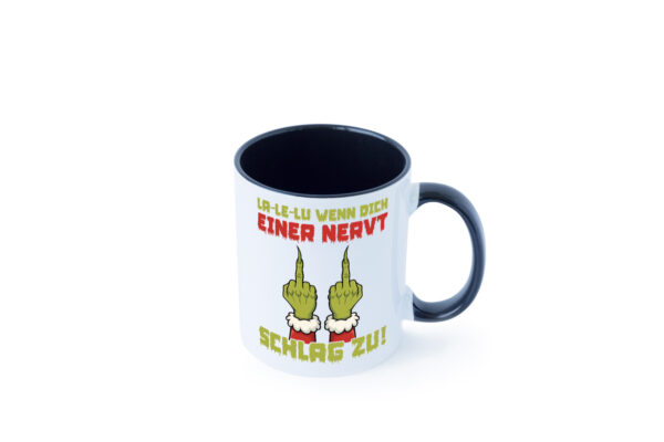 La Le Lu | Weihnachten | Weihnachtsmuffel | Lichter vl8 Farbige Tasse - Kaffeetasse / Geschenk / Familie