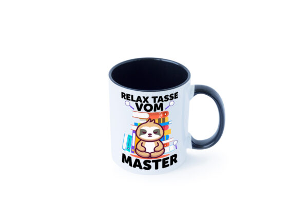 Relax Tasse: Master | Universität | Student Farbige Tasse - Kaffeetasse / Geschenk / Familie