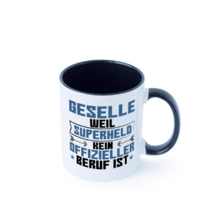 Superheld Geselle | Handwerker Farbige Tasse - Kaffeetasse / Geschenk / Familie