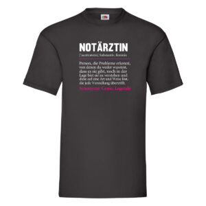 Notärztin | Spruch lustig | Beruf | Ärztin | Humor T-Shirt Schwarz