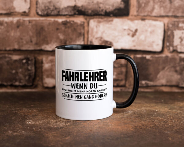 Fahrlehrer | Beruf Tasse | Fahrschule | Fahrschüler Farbige Tasse - Kaffeetasse / Geschenk / Familie