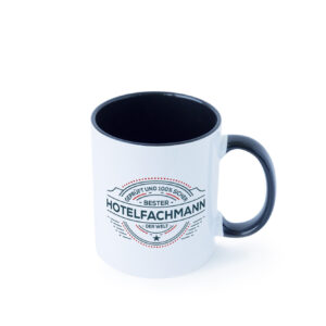 Geprüft und sicher: Hotelfachmann |Hotel Farbige Tasse - Kaffeetasse / Geschenk / Familie