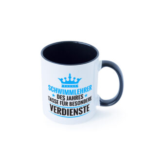 Besonderer Verdienst: Schwimmlehrer | Lehrer | schwimmen Farbige Tasse - Kaffeetasse / Geschenk / Familie