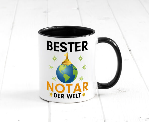 Welt Bester Notar | Jurist | Farbige Tasse - Kaffeetasse / Geschenk / Familie