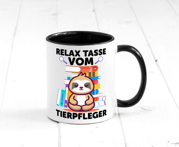 Relax Tasse: Tierpfleger | Pflegeberuf | Tierheim Farbige Tasse - Kaffeetasse / Geschenk / Familie