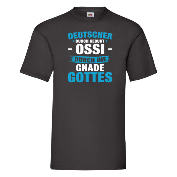 Ossi | DDR Humor | Humor Osten | Ostdeutscher T-Shirt Schwarz