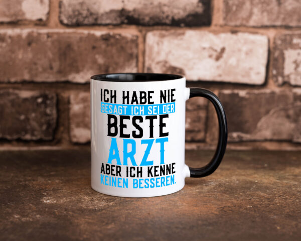 Bester Arzt | Ärzte | Doktor | Selbstbewusst | Krankenhaus Farbige Tasse - Kaffeetasse / Geschenk / Familie