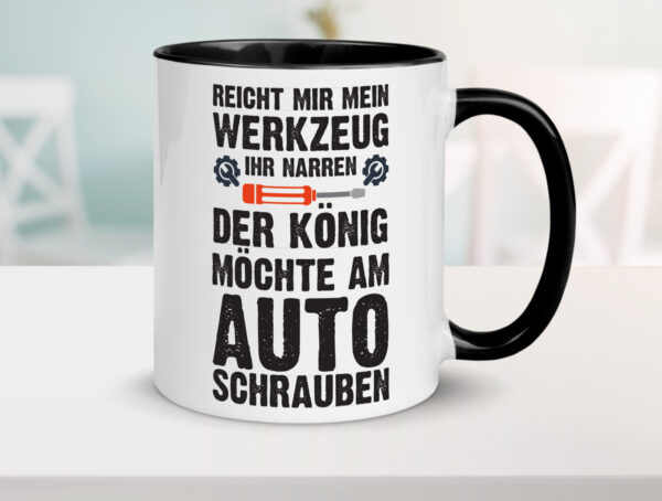 Mechaniker Spruch | KFZ Tasse | Auto Schrauber Farbige Tasse - Kaffeetasse / Geschenk / Familie