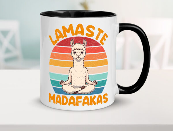 Lamaste | Madafakas | Lama | Vintage Farbige Tasse - Kaffeetasse / Geschenk / Familie