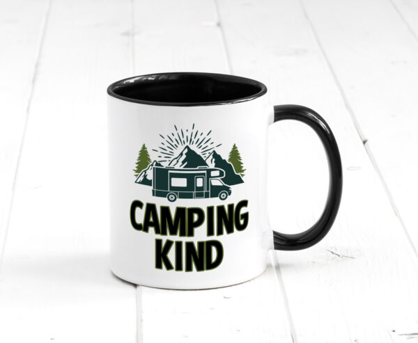 Camping kind | Wohnwagen | Camping Zelt Farbige Tasse - Kaffeetasse / Geschenk / Familie