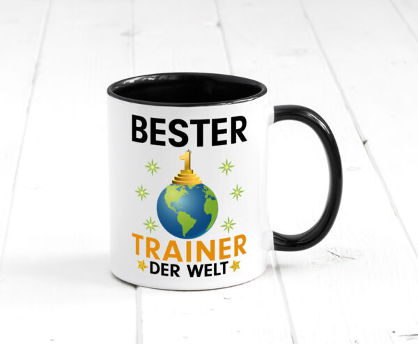 Welt Bester Trainer | Verein | Sport Farbige Tasse - Kaffeetasse / Geschenk / Familie