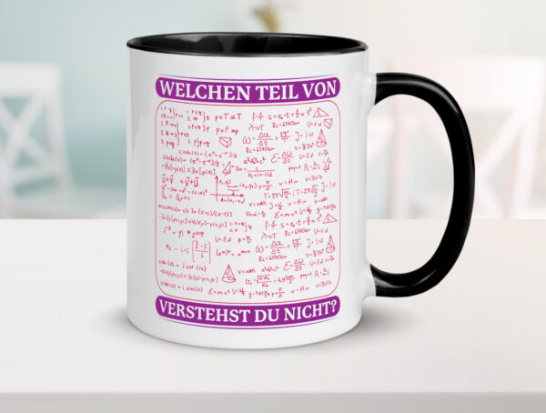 Mathematiker Tasse | Mathe Spruch | Lehrer Humor vl7 Farbige Tasse - Kaffeetasse / Geschenk / Familie