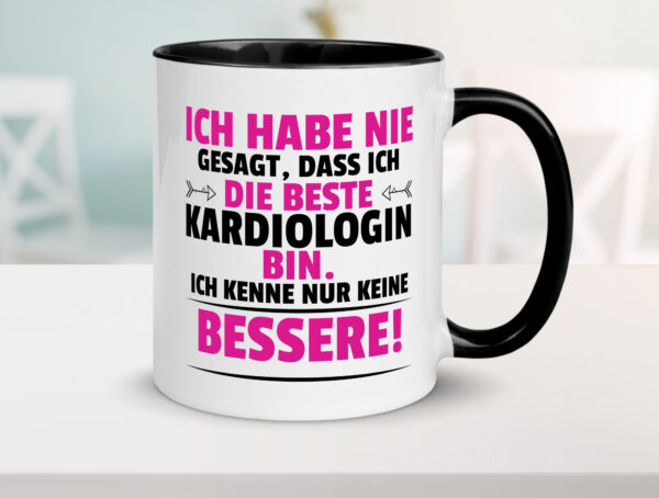 Die Beste Kardiologin | Kardiologie Farbige Tasse - Kaffeetasse / Geschenk / Familie