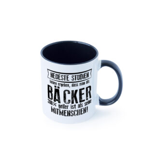 Neuste Studien: Bäcker | Bäckerei | Backen | Konditor Farbige Tasse - Kaffeetasse / Geschenk / Familie