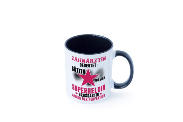 Bedeutung von Zahnärztin | Zahnmedizin Beruf Farbige Tasse - Kaffeetasse / Geschenk / Familie