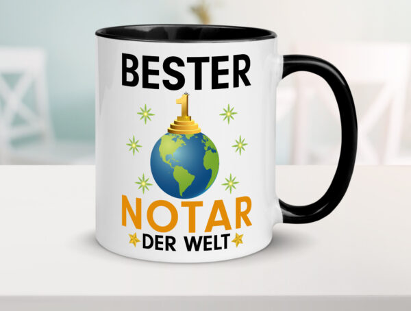 Welt Bester Notar | Jurist | Farbige Tasse - Kaffeetasse / Geschenk / Familie