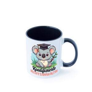 Koalifizierte Rechtsanwältin | Jurstin | Anwältin Farbige Tasse - Kaffeetasse / Geschenk / Familie