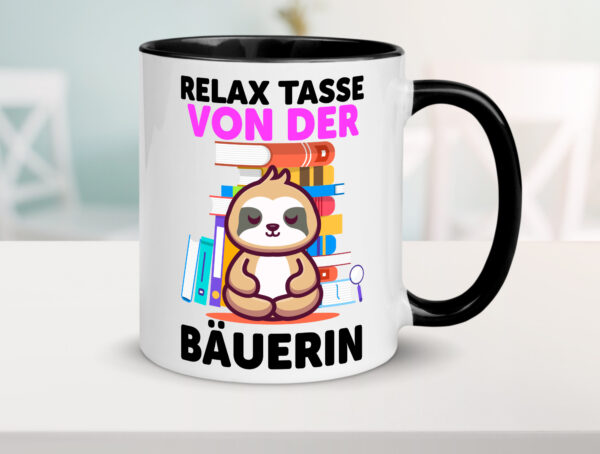 Relax Tasse: Bäuerin | Bauernhof | Landwirtschaft Farbige Tasse - Kaffeetasse / Geschenk / Familie