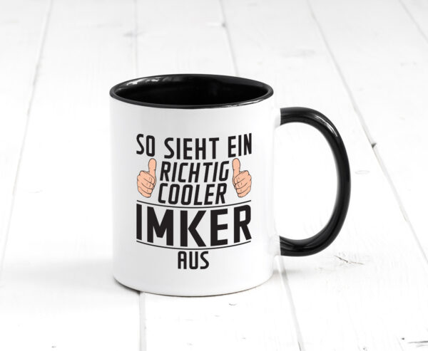 Richtig Cooler Imker | Imkerei Farbige Tasse - Kaffeetasse / Geschenk / Familie