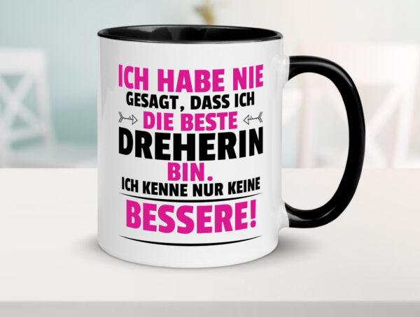 Die Beste Dreherin | Fräser | Dreher | Farbige Tasse - Kaffeetasse / Geschenk / Familie