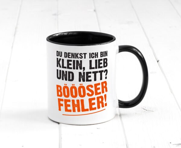 Böööser Fehler | Spruch Tasse | kleine Frau | Freundin Farbige Tasse - Kaffeetasse / Geschenk / Familie