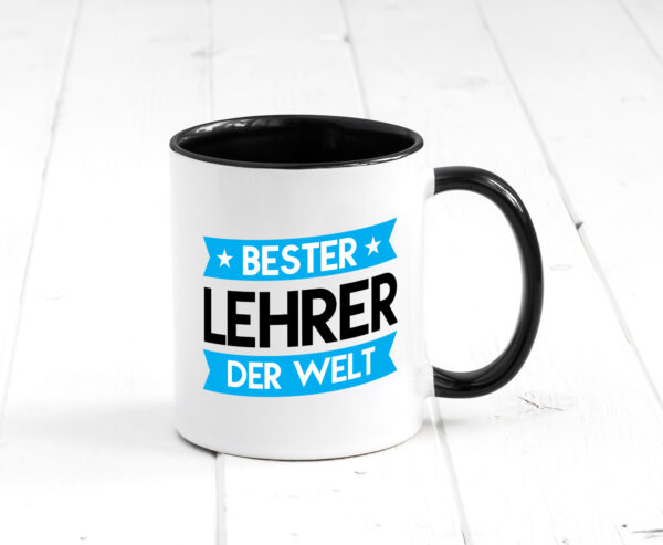 Bester Lehrer | Schule Beruf | Schüler Farbige Tasse - Kaffeetasse / Geschenk / Familie