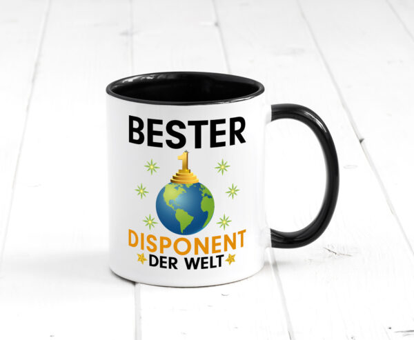 Welt Bester Disponent | Zuteiler Farbige Tasse - Kaffeetasse / Geschenk / Familie