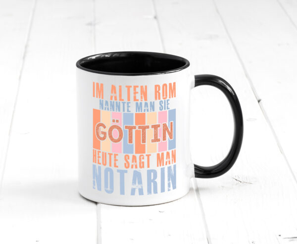 Heute sagt man: Notarin | Juristin Farbige Tasse - Kaffeetasse / Geschenk / Familie