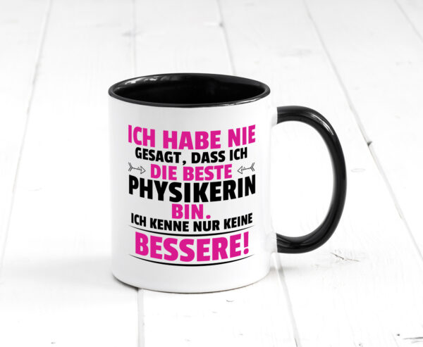 Die Beste Physikerin | Physik Farbige Tasse - Kaffeetasse / Geschenk / Familie