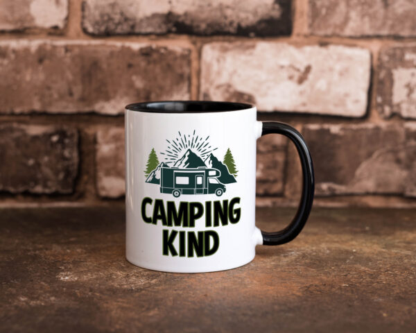 Camping kind | Wohnwagen | Camping Zelt Farbige Tasse - Kaffeetasse / Geschenk / Familie