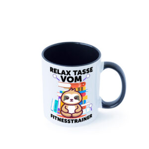 Relax Tasse: Fitnesstrainer | Personal Trainer Farbige Tasse - Kaffeetasse / Geschenk / Familie