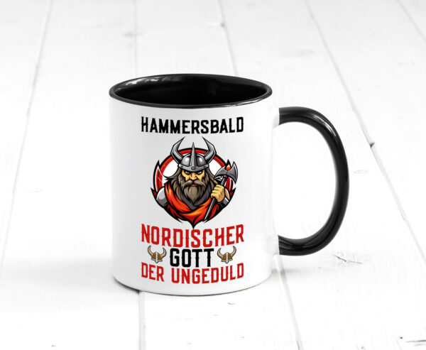 Hammersbald Nordischer Gott der ungeduld Farbige Tasse - Kaffeetasse / Geschenk / Familie