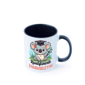 Koalifizierte Zahnärztin | Zahnmedizin Beruf Farbige Tasse - Kaffeetasse / Geschenk / Familie