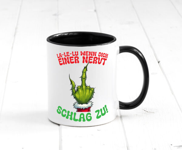 La Le Lu | Weihnachten | Weihnachtsmuffel | Lichter vl15 Farbige Tasse - Kaffeetasse / Geschenk / Familie