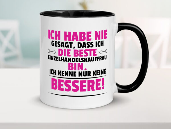 Die Beste Einzelhandelskauffrau | Einzelhandel Farbige Tasse - Kaffeetasse / Geschenk / Familie