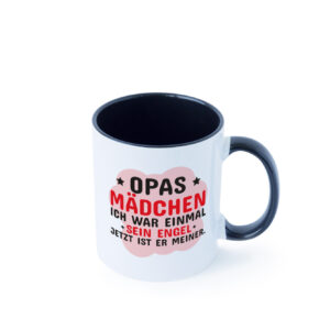 Opas Mädchen | Trauer Tasse | Abschied | Enkelin Farbige Tasse - Kaffeetasse / Geschenk / Familie